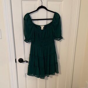 Altar'd State Forest Green Mini Dress